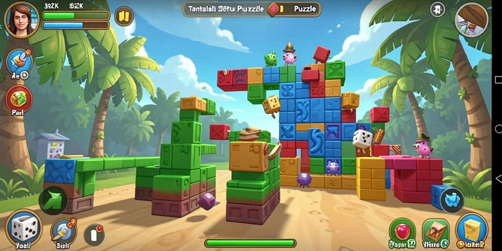 Screenshot gameplay 369ZK menampilkan tantangan Puzzle yang menarik.