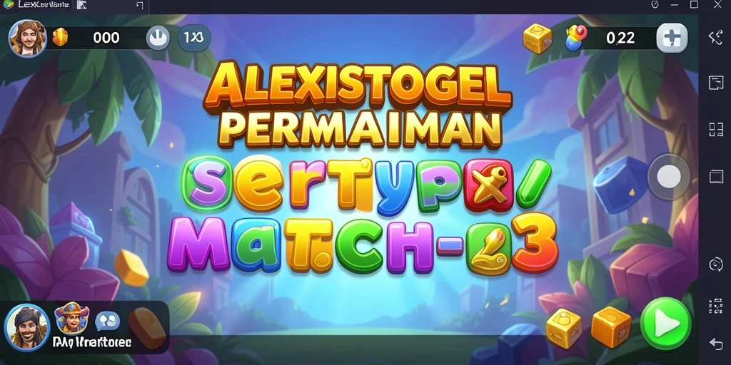 Tampilan gameplay seru ALEXISTOGEL yang menakjubkan dan berwarna.