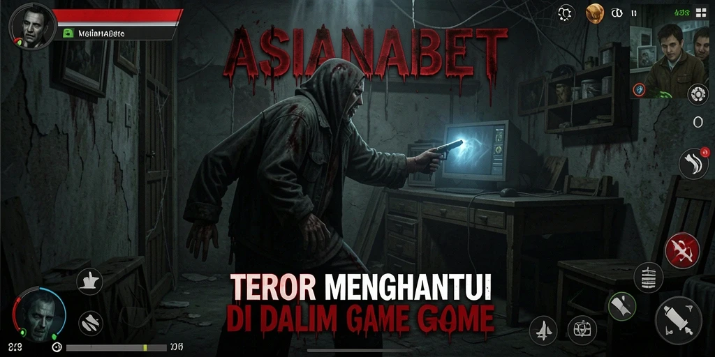 Tampilan gameplay ASIANABET yang penuh ketegangan dan kengerian.