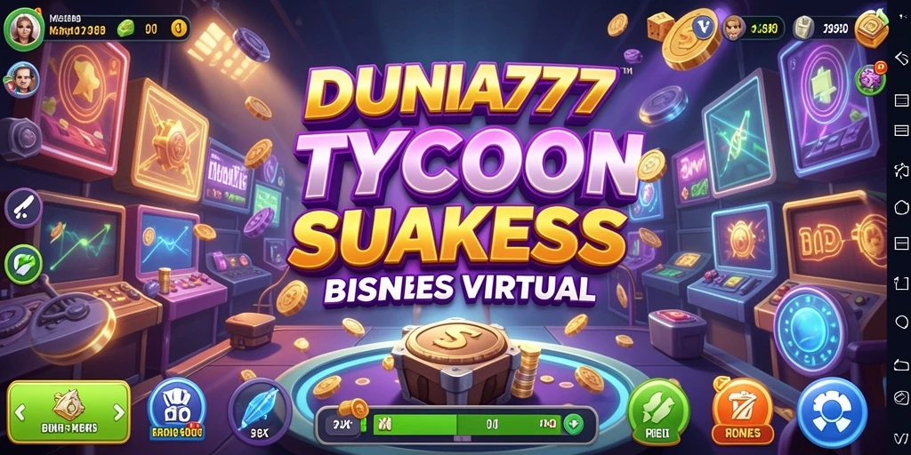 Screenshot gameplay DUNIA777 menunjukkan atmosfer bisnis yang mendebarkan.