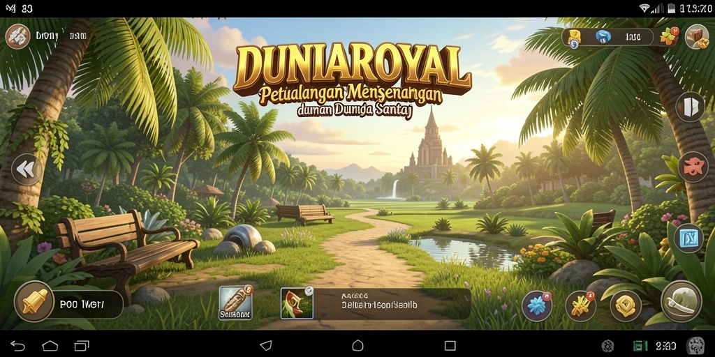 Screenshot DUNIAROYAL menunjukkan gameplay santai yang menyenangkan.