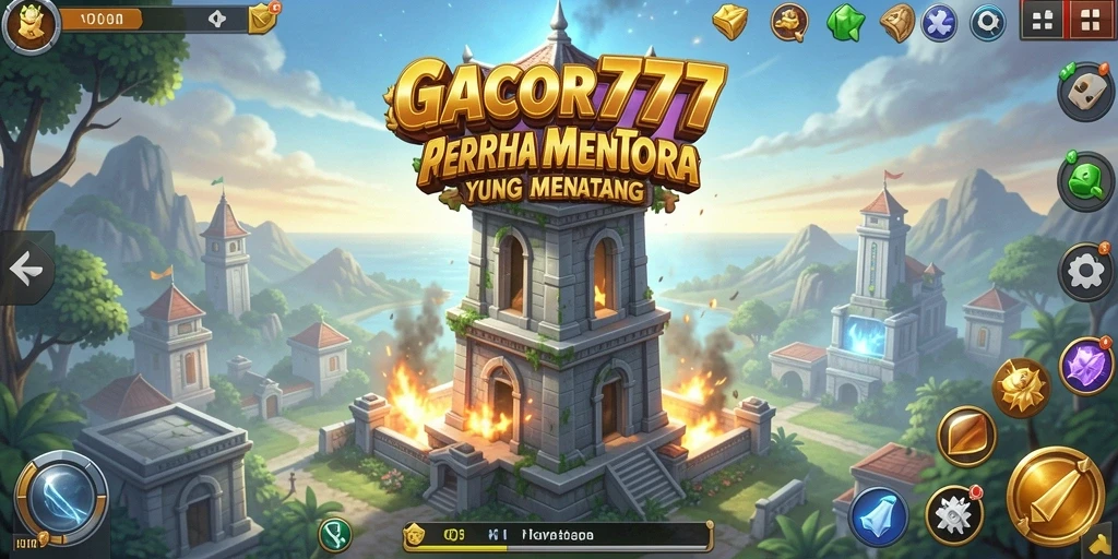 Tampilan gameplay GACOR777 yang seru dan menantang dalam Tower Defense.