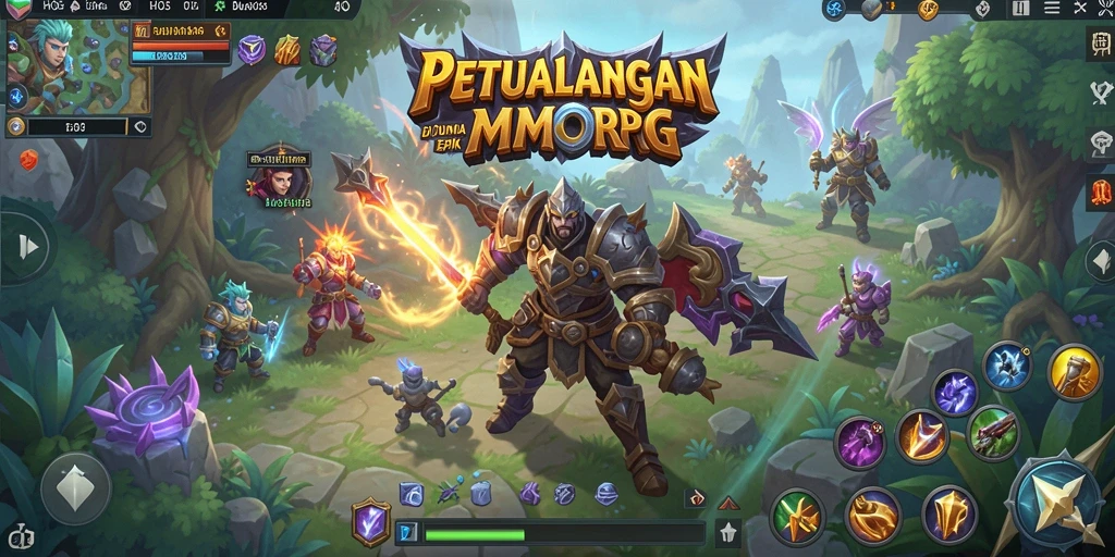 Screenshot H03 menampilkan aksi pertarungan seru di dunia MMORPG.