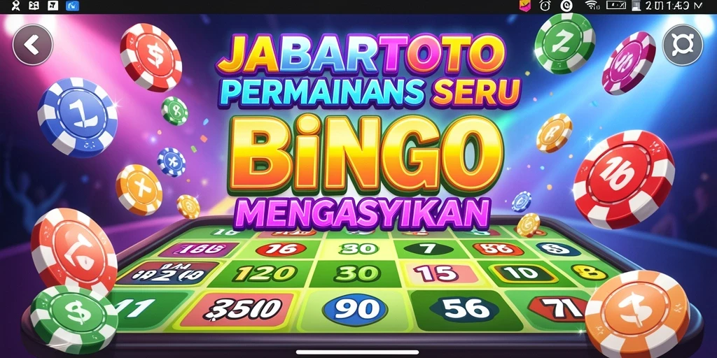 Tampilan gameplay seru dari JABARTOTO dengan momen Bingo yang menggembirakan.