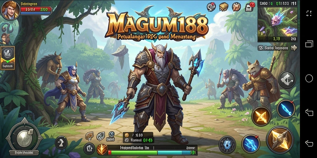 Tangkapan layar gameplay MAGNUM188 yang menampilkan petualangan seru.
