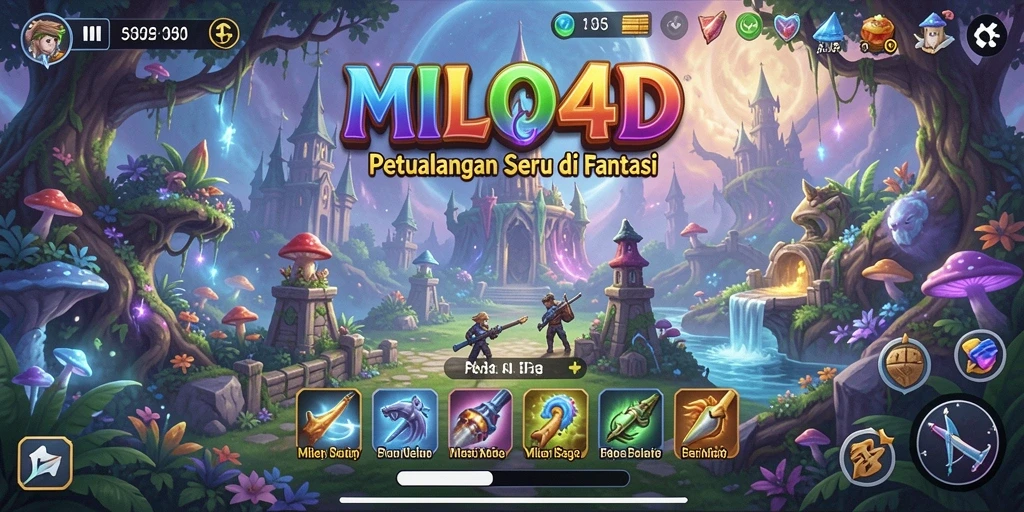 Tampilan seru dari gameplay MILO4D di dunia petualangan.