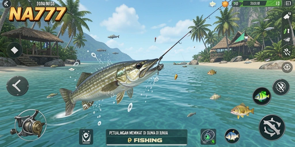 Tangkapan besar dalam gameplay Fishing NA777 yang mendebarkan.