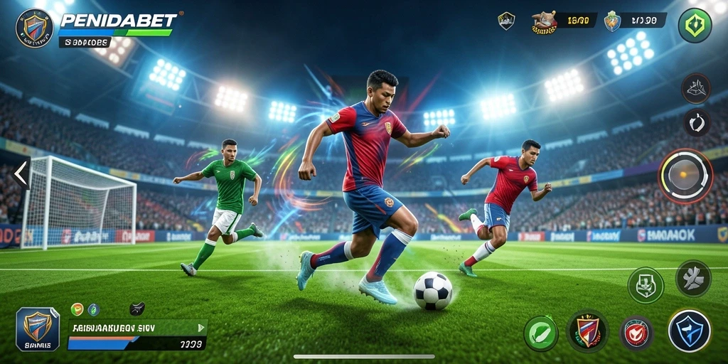 Tampilan gameplay PENIDABET yang memukau dengan aksi olahraga yang nyata.
