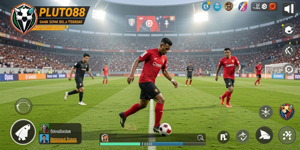 PLUTO88 menampilkan gameplay sepak bola yang mendebarkan dengan grafis yang realistis.