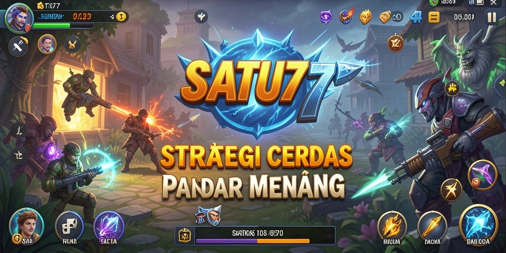 Tampilan gameplay SATU77 yang menekankan strategi dan taktik.