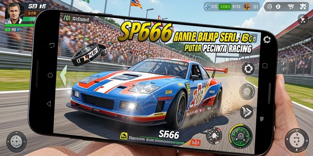 Gameplay balap yang mendebarkan dalam SP666 dengan berbagai kendaraan.