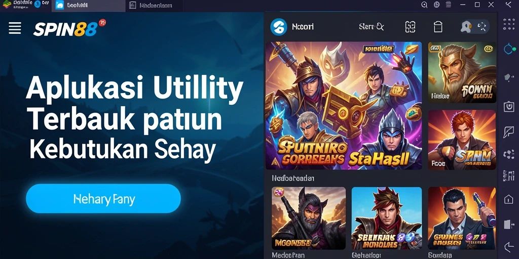 Tampilan antarmuka SPIN88 yang sederhana dan elegan.