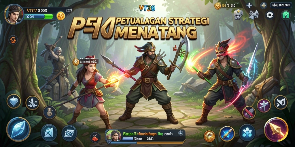 Gameplay menarik dan penuh strategi dalam VT38.