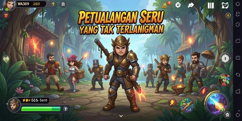 Tangkapan layar dari gameplay WA369 yang penuh petualangan.