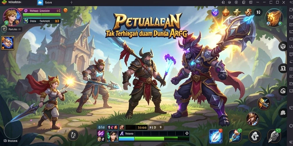 Screenshot menunjukkan adegan pertempuran seru dalam WINIDN.